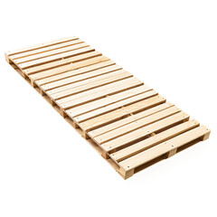 single wooden pallete isolated on transparent background
