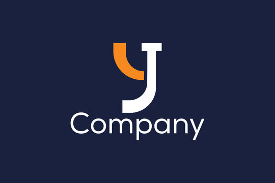 simple letter yj logo icon vector design template concept