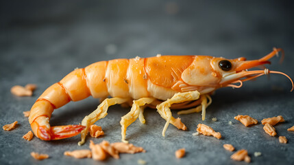 dried shrimp or dried salted prawn background, seafood background