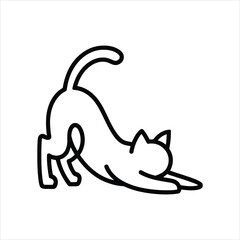 Arched Cat in Play Pose Icon