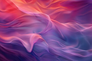 Obraz premium Abstract red and purple wave flow express the energetic signal. Seamless texture of vividness curve swirling convey sense of harmony and wonderful scene perfect for effect and graphic design. AIG51.