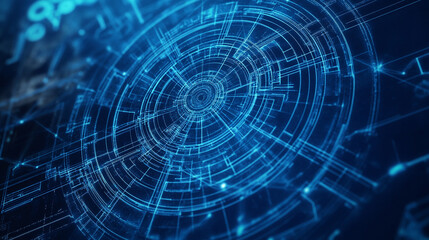 Obraz premium Blueprint revisions were necessary to accommodate wind turbines.