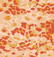 Leopard print. Vector seamless pattern. Animal skin background with black and brown spots on beige backdrop. Abstract exotic safari texture. Jaguar, leo, puma cheetah fur pattern. Repeat design