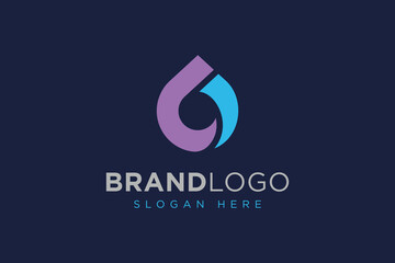 simple drop logo icon vector design template concept