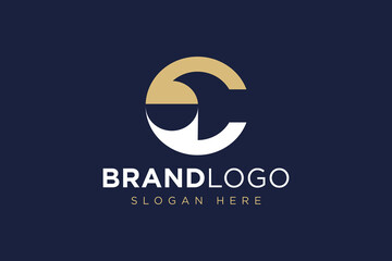 simple letter c logo icon vector design template concept