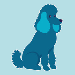 vector image of a dog