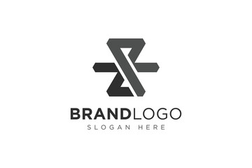 simple letter zr logo icon vector design template concept