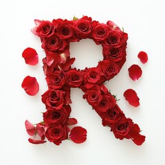 Red rose letter R