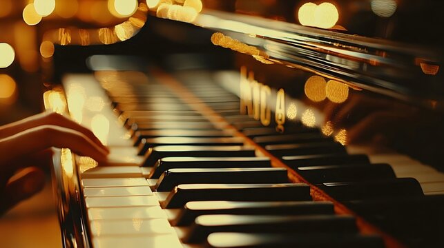 The peaceful music flowing in the library