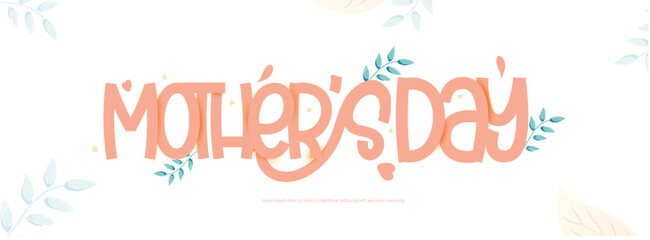 Mother's Day illustration vector art