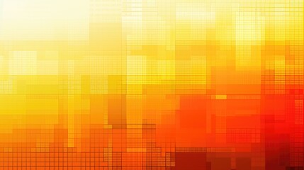 Abstract mosaic pattern in warm yellow and red tones. Digital art for modern and vibrant design. Background image of geometric shape with gradient vibrant color. Mosaic pattern concept. AIG51.