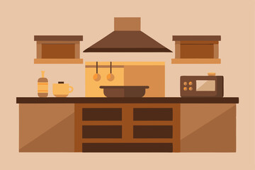 vector illustration of kitchen