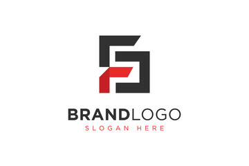 simple letter fg logo icon vector design template concept