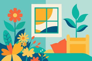 window and flowers