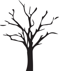 Obraz premium tree silhouette Vector | Minimalist & Trendy tree Silhouette Design | Unique & Stylish tree Artwork for Vector design