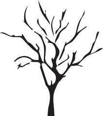 tree silhouette Vector | Minimalist & Trendy tree Silhouette Design | Unique & Stylish tree Artwork for Vector design