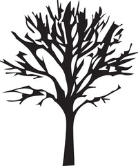 Obraz premium tree silhouette Vector | Minimalist & Trendy tree Silhouette Design | Unique & Stylish tree Artwork for Vector design