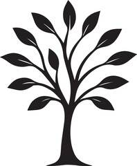 tree silhouette Vector | Minimalist & Trendy tree Silhouette Design | Unique & Stylish tree Artwork for Vector design
