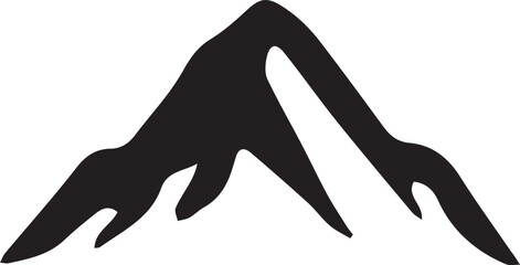 Mountain silhouette Vector | Minimalist & Trendy Mountain Silhouette Design | Unique & Stylish Mountain Artwork for Vector design