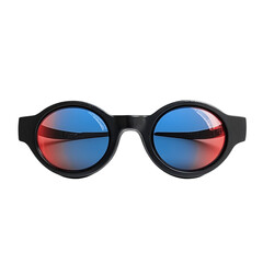 Vibrant glasses showcase product view isolated on transparent background
