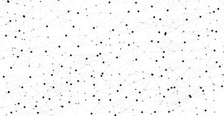 Abstract geometric background with connecting dots and lines,modern technology background