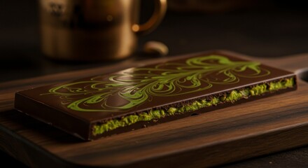 Exquisite Pistachio Chocolate Bar