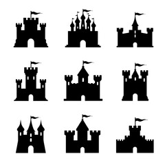 Fototapeta premium silhouettes of houses