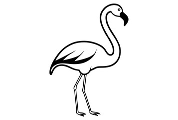 pink flamingo vector