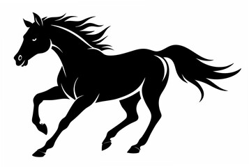 Obraz premium horse silhouette vector