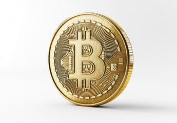 Golden Bitcoin Coin: Intricate Design, Luxurious Feel