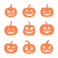 halloween pumpkin set