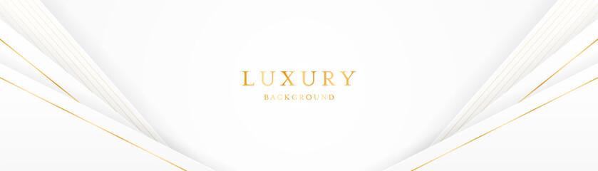 White background with elegant golden lines, use for template or cover. Elegant premium white background. vector illustration	