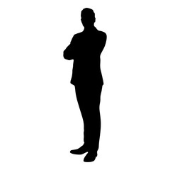 Silhouette of a person on a transparent background