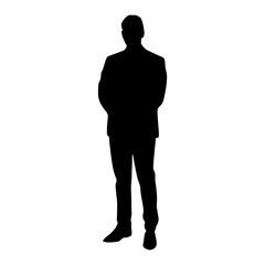 Silhouette of a person on a transparent background