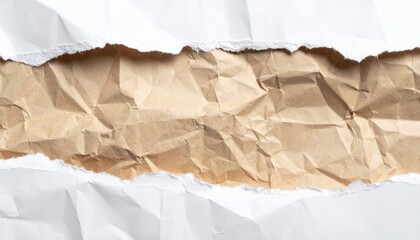 Obraz premium Torn paper revealing layers of texture. A unique composition, with torn edges revealing a sense of depth and intrigue.