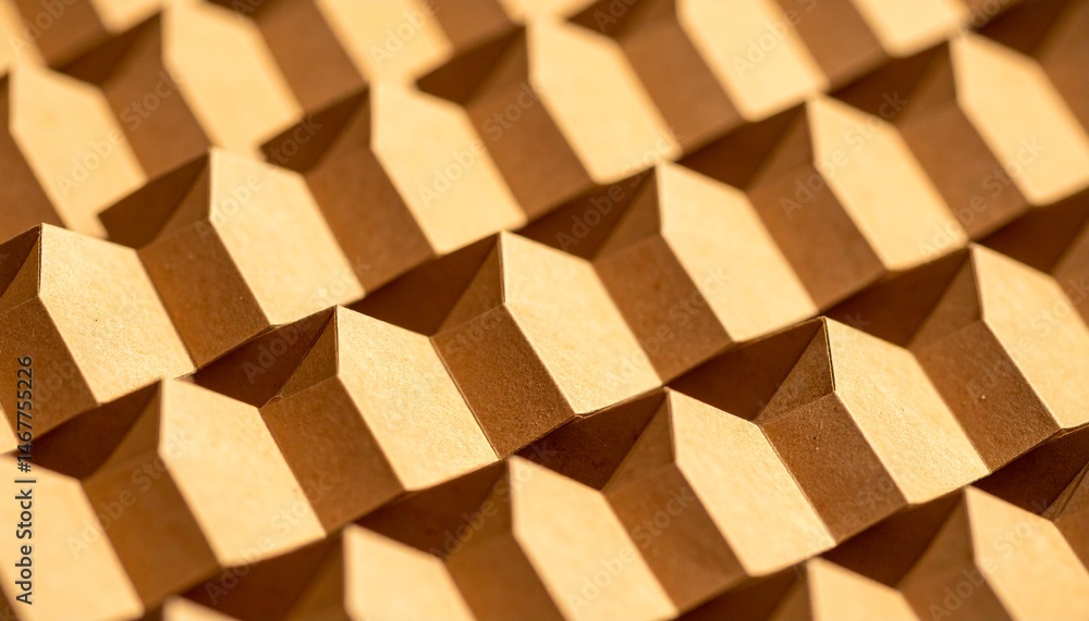 Poster geometric pattern, wood texture, creating depth and visual interest