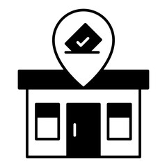 Polling Place dualtone icon