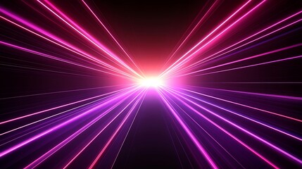 Obraz premium Abstract Futuristic Glow with Geometric Lines Creating a Sense of Speed