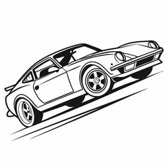 Fototapeta premium sport car vector