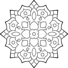Mandala. Ethnic round ornament. Vector illustration.