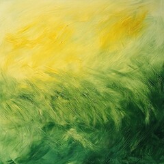 Obraz premium Abstract painting of grass and sunlight