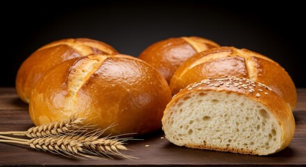 Delicious Rustic Bread with Crisp, Golden-Brown Crust