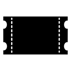 Simple Black and White Image of a Vintage or Modern Ticket