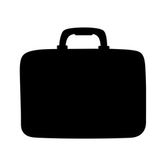 Black Silhouette of a Stylish Business Briefcase for the Modern Professional