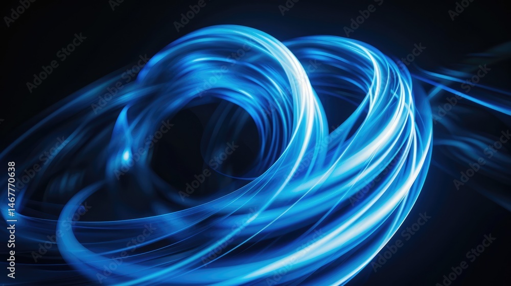 Poster abstract blue color wave flowing express the energetic texture. seamless texture of vividness curve 