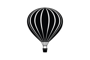 Obraz premium Silhouette art illustration of a hot air balloon.eps