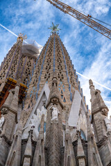 Sagrada Familias Nativity Tower under construction