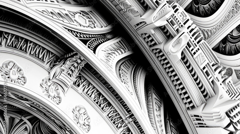 Poster abstract monochrome color design flow express mysterious texture. seamless surface of nature pattern