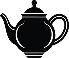 clay teapot icon vector illustration