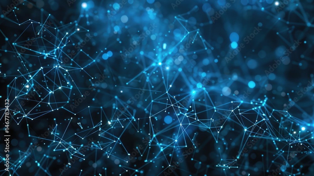 Poster a stunning visualization of complex networks featuring millions of nodes and links, showcasing the d